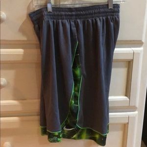 Nike DRI-FIT shorts-green and black, men’s large